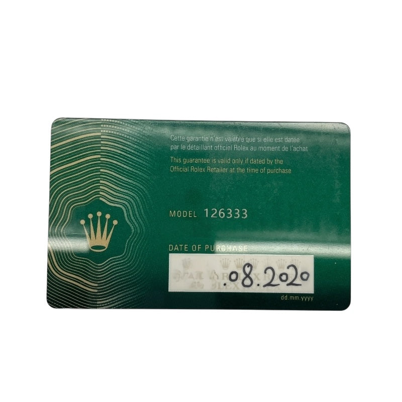 ロレックス ROLEX デイトジャスト41  ランダムシリアル 126333 ブラック K18YG/SS 自動巻き メンズ 腕時計