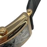 フランク・ミュラー FRANCK MULLER ロングアイランド ビーレトロ セコンド 1100DDSR シルバー K18PG/革ベルト（社外品） 自動巻き メンズ 腕時計
