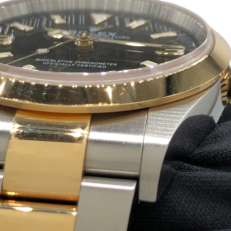 ロレックス ROLEX エクスプローラー 124273 ブラック K18ゴールド K18/SS 自動巻き メンズ 腕時計