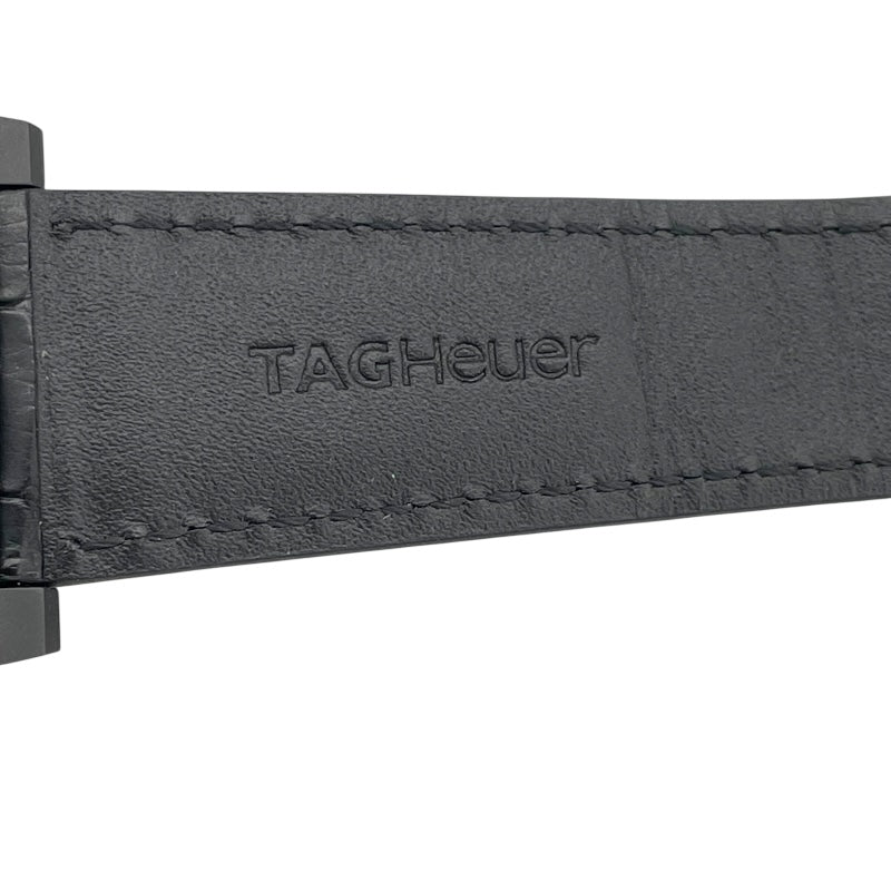 タグ・ホイヤー TAG HEUER モナコ クロノグラフ スペシャルエディション CBL2180.FC6497 ブラック チタン/革ベルト 自動巻き メンズ 腕時計