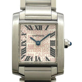 カルティエ Cartier タンクフランセーズ SM 2007年限定モデル W51035Q3 ピンク シルバー SS クオーツ レディース 腕時計