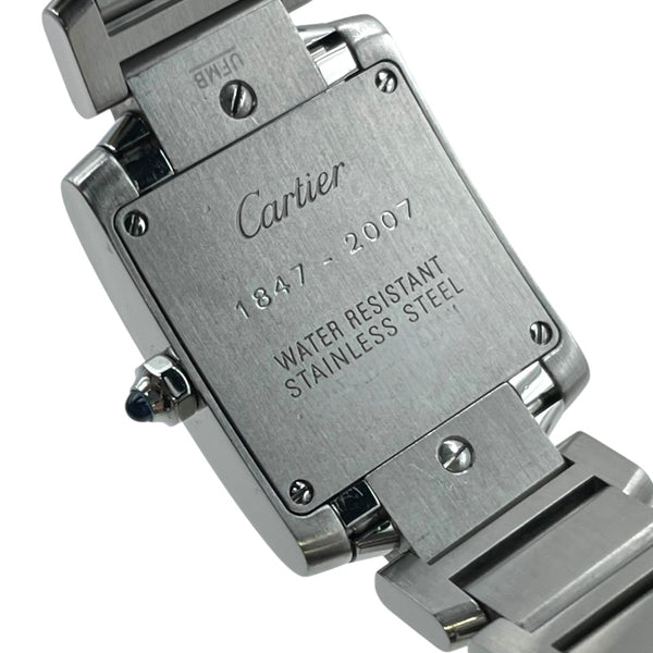 カルティエ Cartier タンクフランセーズ SM 2007年限定モデル W51035Q3 ピンク シルバー SS クオーツ レディース 腕時計