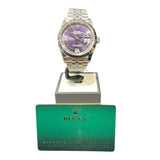ロレックス ROLEX デイトジャスト36　オーベルジーヌ 126234 パープル WG/SS 自動巻き メンズ 腕時計