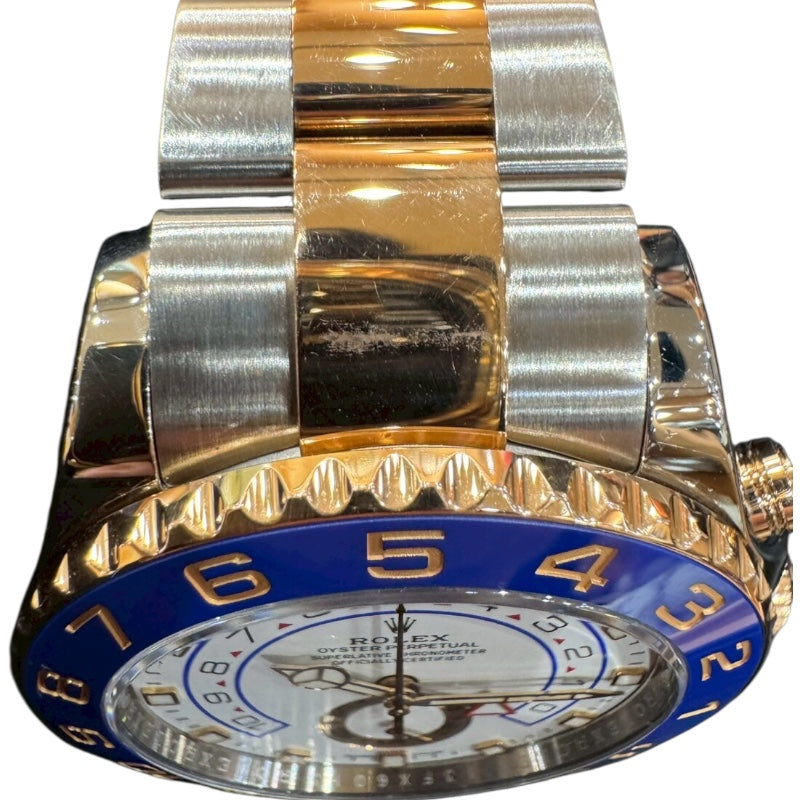 ロレックス ROLEX ヨットマスター2 116681 ホワイト PG/SS メンズ 腕時計