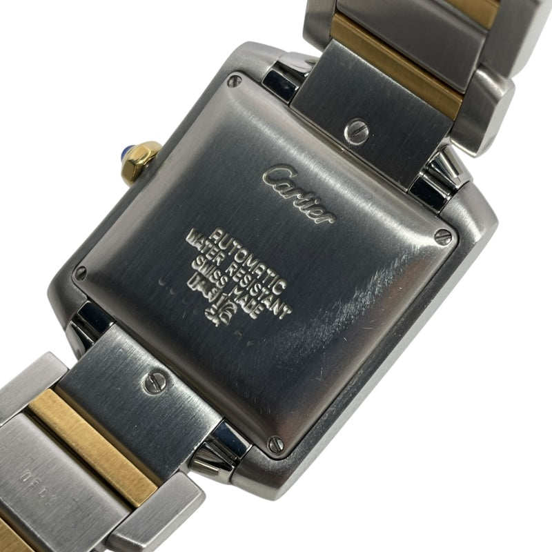 カルティエ Cartier タンクフランセーズLM W51005Q4 ホワイト K18YG/SS 自動巻き メンズ 腕時計