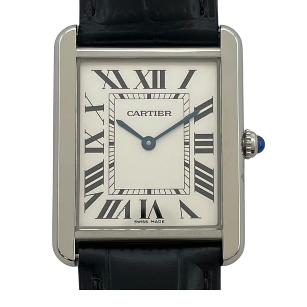 カルティエ Cartier タンクソロ LM W1018355 シルバー SS クオーツ メンズ 腕時計