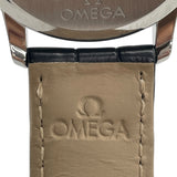 オメガ OMEGA デビルプレステージ オービス 424.13.40.20.03.003 ブルー SS×革ベルト 自動巻き メンズ 腕時計