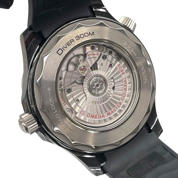 オメガ OMEGA シーマスターダイバー300Mコーアクシャル マスター クロノメーター 210.92.44.20.01.001 ブラック セラミック×ラバーベルト 自動巻き メンズ 腕時計