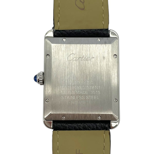 カルティエ Cartier タンクソロ XL W5200027 ホワイト SS 自動巻き メンズ 腕時計
