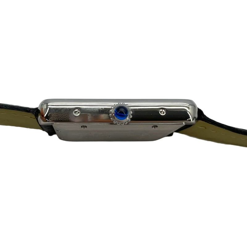 カルティエ Cartier タンクソロ XL W5200027 ホワイト SS 自動巻き メンズ 腕時計