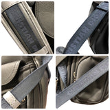 クリスチャン・ディオール Christian Dior サカイコラボ サドル ソフトバッグ 1ADHO029USH H15 ブラック ナイロン/カーフレザー メンズ ショルダーバッグ