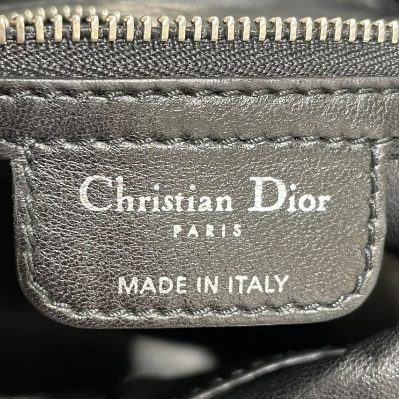 クリスチャン・ディオール Christian Dior カナージュトートバッグ ブラック　シルバー金具 カナージュラム メンズ ショルダーバッグ