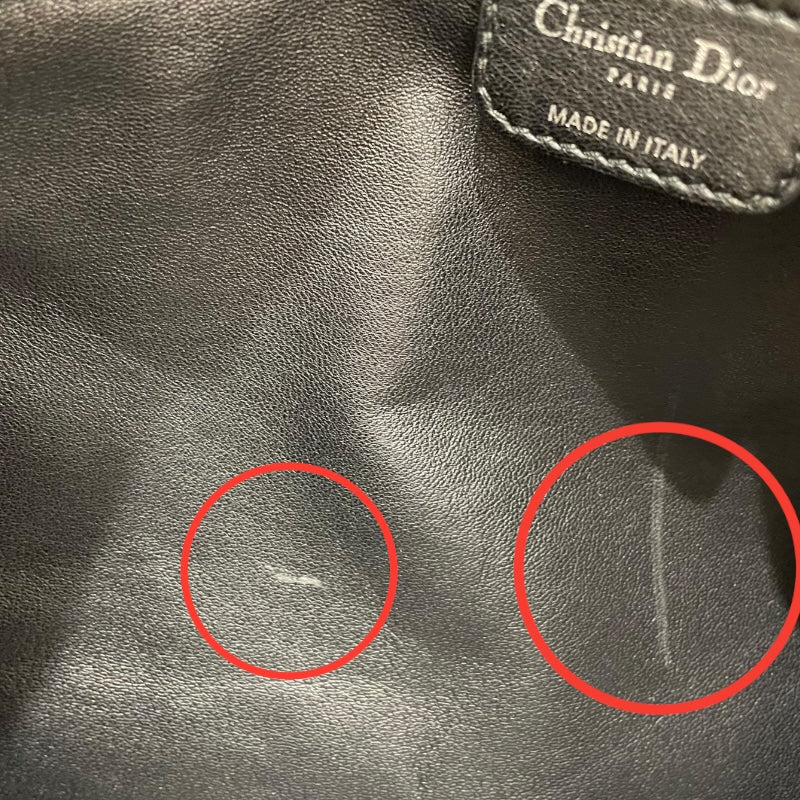 クリスチャン・ディオール Christian Dior カナージュトートバッグ ブラック　シルバー金具 カナージュラム メンズ ショルダーバッグ
