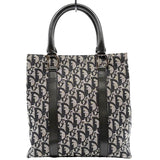 クリスチャン・ディオール Christian Dior トロッターハンドバッグ ブラック シルバー金具 トロッターキャンバス レディース ハンドバッグ