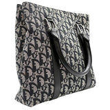 クリスチャン・ディオール Christian Dior トロッターハンドバッグ ブラック シルバー金具 トロッターキャンバス レディース ハンドバッグ