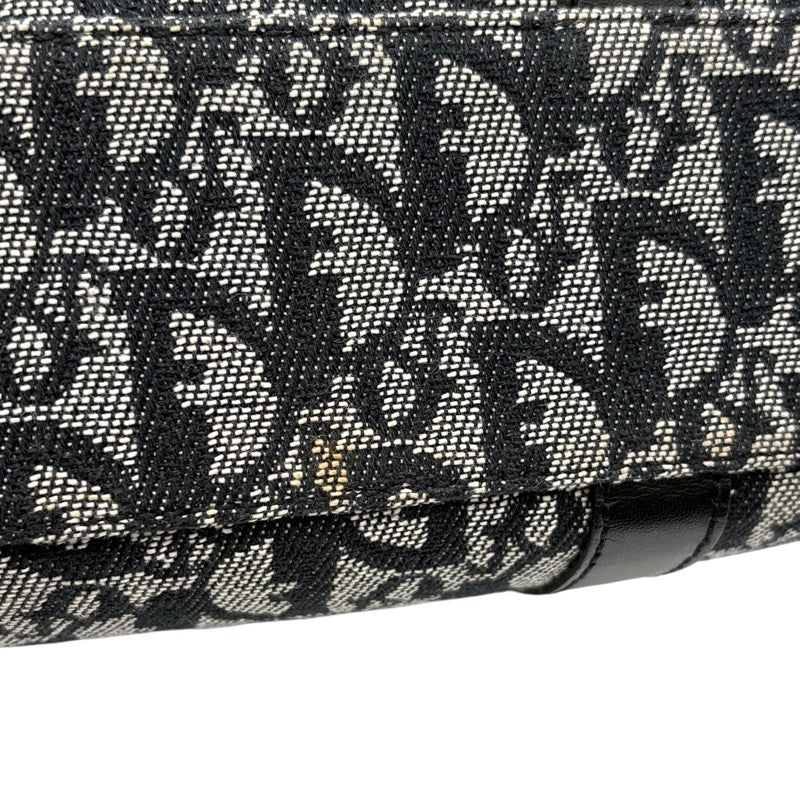 クリスチャン・ディオール Christian Dior トロッターハンドバッグ ブラック シルバー金具 トロッターキャンバス レディース ハンドバッグ