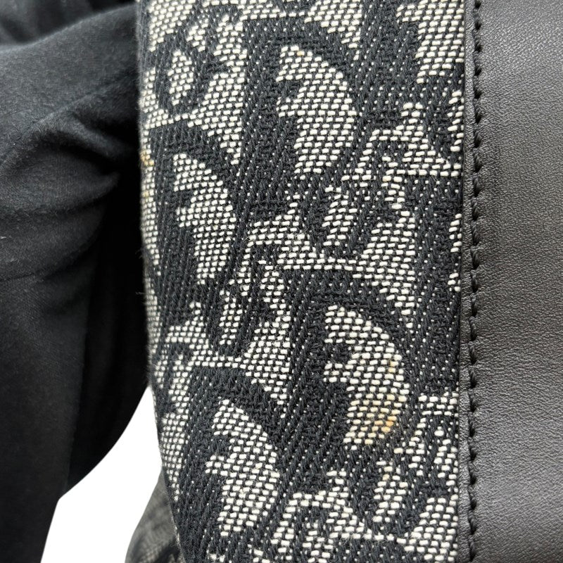 クリスチャン・ディオール Christian Dior トロッターハンドバッグ ブラック シルバー金具 トロッターキャンバス レディース ハンドバッグ