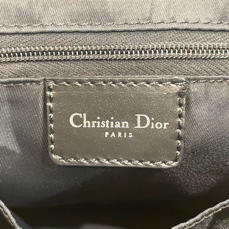 クリスチャン・ディオール Christian Dior トロッタースモールボストンバッグ ブラック トロッターキャンバス レディース ボストンバッグ