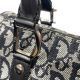 クリスチャン・ディオール Christian Dior トロッタースモールボストンバッグ ブラック トロッターキャンバス レディース ボストンバッグ