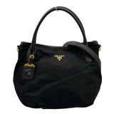 プラダ PRADA ナイロン2Wayトートバッグ ブラック ナイロン レディース ショルダーバッグ