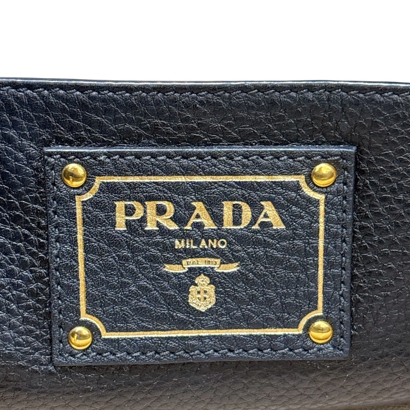 プラダ PRADA ヴィッテロダイノトートバッグ BR5092 ブラック/ゴールド金具 ヴィッテロダイノレザー レディース トートバッグ
