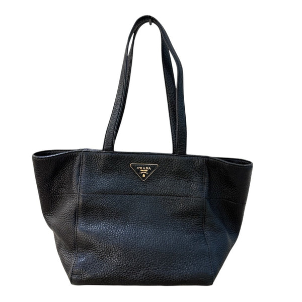 プラダ PRADA ヴィッテロダイノトートバッグ BR5092 ブラック/ゴールド金具 ヴィッテロダイノレザー レディース トートバッグ