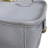 ミュウミュウ miu miu アルカディ レザーバッグ 5BB123 パープルグレー ゴールド金具 レディース ハンドバッグ ショルダーバッグ