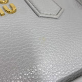 ミュウミュウ miu miu アルカディ レザーバッグ 5BB123 パープルグレー ゴールド金具 レディース ハンドバッグ ショルダーバッグ