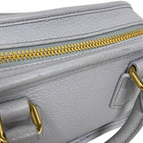 ミュウミュウ miu miu アルカディ レザーバッグ 5BB123 パープルグレー ゴールド金具 レディース ハンドバッグ ショルダーバッグ
