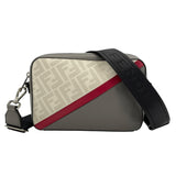 フェンディ FENDI ズッカクロスボディバッグ 7M0286 グレー PVC/レザー レディース ボディバッグ