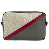 フェンディ FENDI ズッカクロスボディバッグ 7M0286 グレー PVC/レザー レディース ボディバッグ