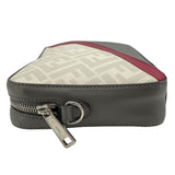 フェンディ FENDI ズッカクロスボディバッグ 7M0286 グレー PVC/レザー レディース ボディバッグ