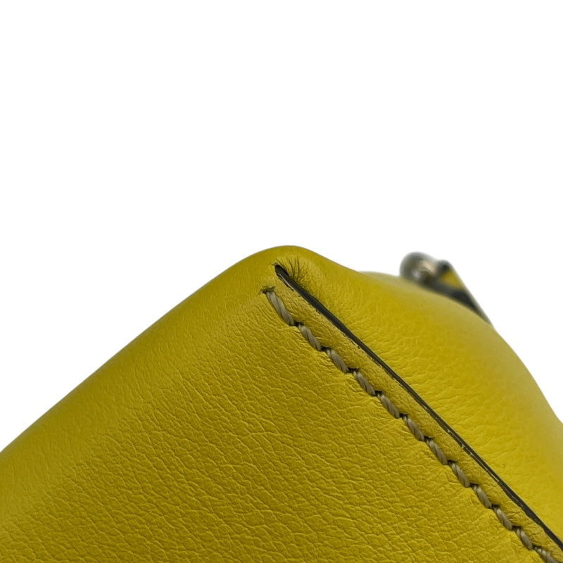 フェンディ FENDI バイザウェイミニ 8BL135 イエロー SV金具 カーフ レディース ショルダーバッグ