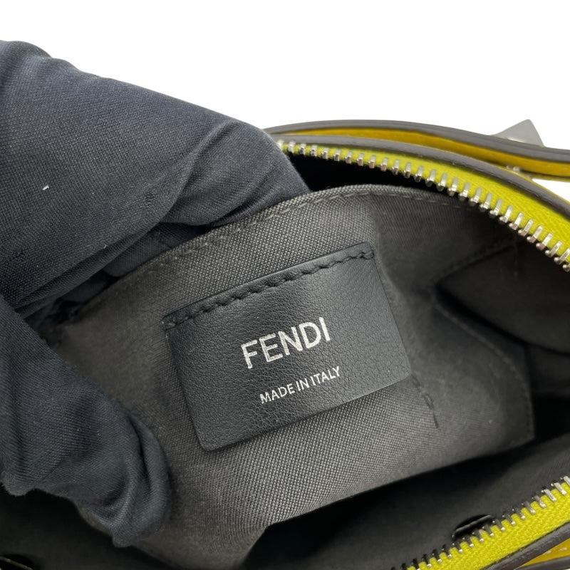 フェンディ FENDI バイザウェイミニ 8BL135 イエロー SV金具 カーフ レディース ショルダーバッグ