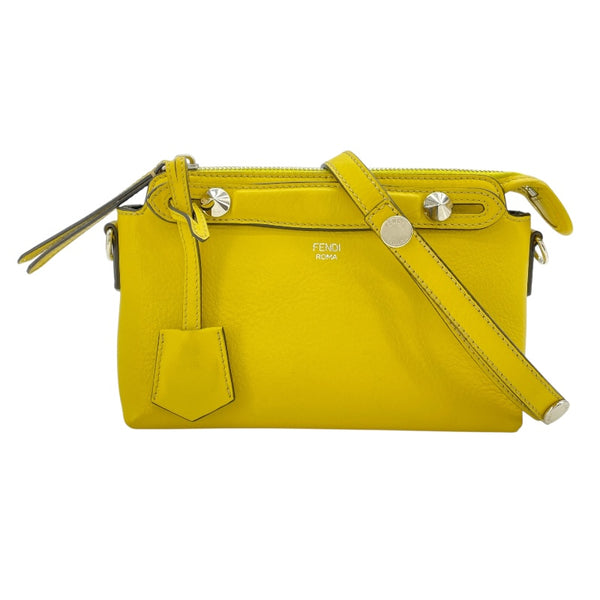 フェンディ FENDI バイザウェイミニ 8BL135 イエロー SV金具 カーフ レディース ショルダーバッグ