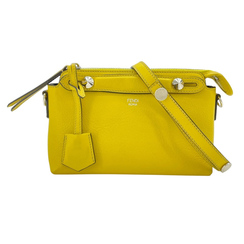 フェンディ FENDI バイザウェイミニ 8BL135 イエロー SV金具 カーフ レディース ショルダーバッグ