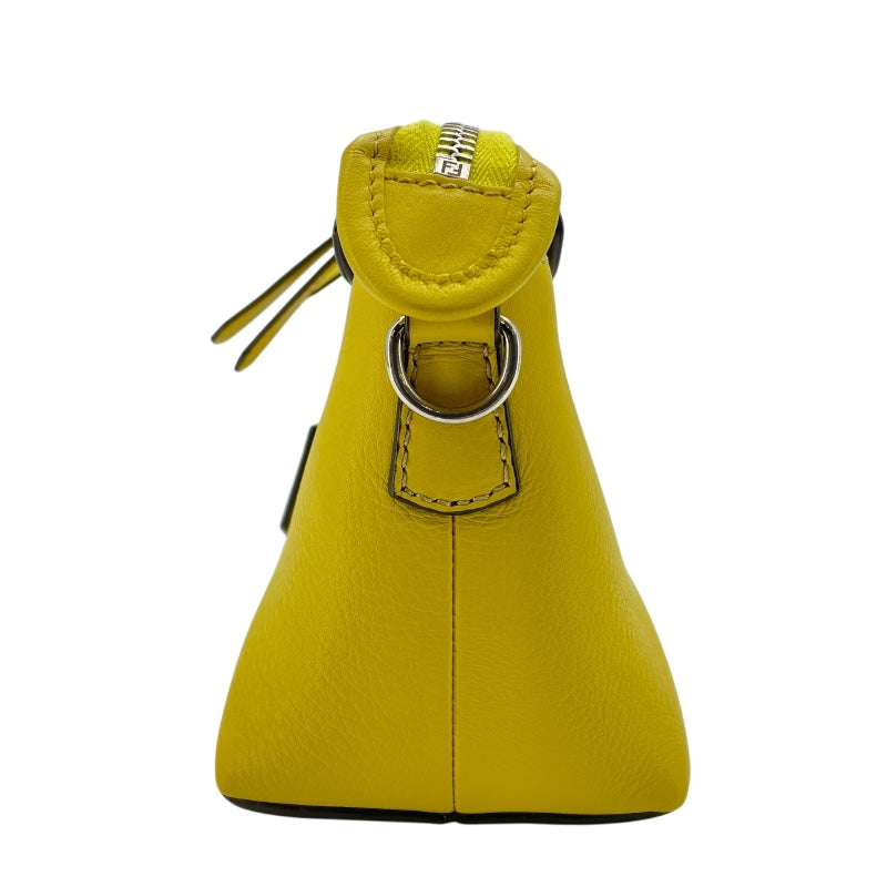 フェンディ FENDI バイザウェイミニ 8BL135 イエロー SV金具 カーフ レディース ショルダーバッグ