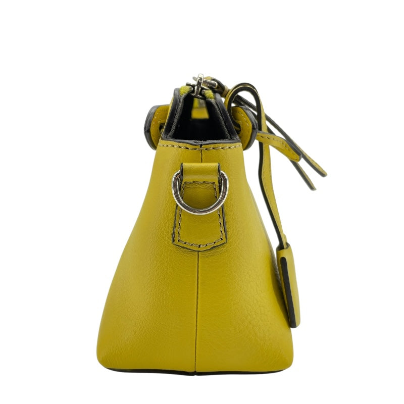 フェンディ FENDI バイザウェイミニ 8BL135 イエロー SV金具 カーフ レディース ショルダーバッグ