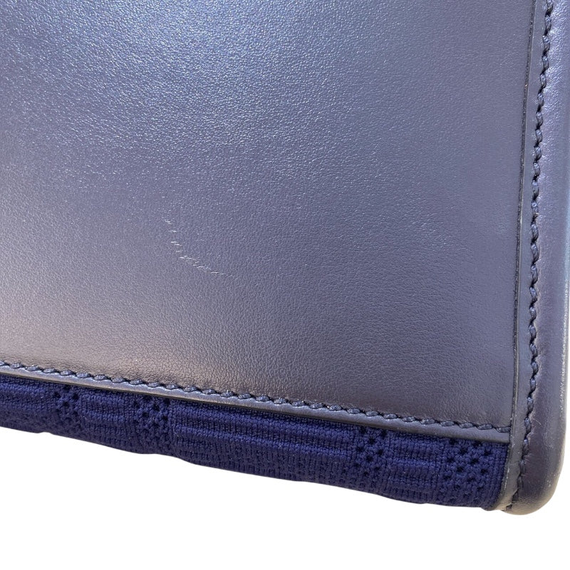 フェンディ FENDI サンシャイントートミディアム 8BH386 ネイビー ファブリック・レザー レディース トートバッグ