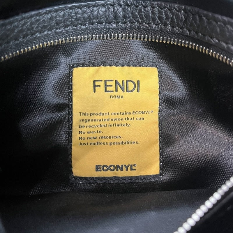 フェンディ FENDI マンマバゲット マルチポケット 8BR808 ブラック エコナイロン レディース ショルダーバッグ