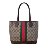 グッチ GUCCI シェリーライン トートバッグ 726762 ベージュ×グリーン×レッド GGスプリーム レディース トートバッグ