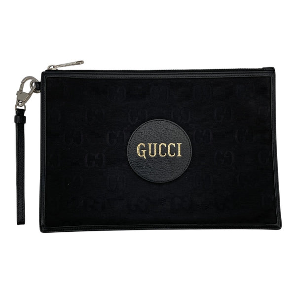 グッチ GUCCI オフザグリッドフラットポーチ 625598 ブラック GGアイロン レディース ポーチ