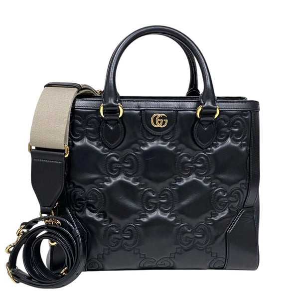 グッチ GUCCI GGマトラッセ 2WAY トートバッグ 728236 ブラック ゴールド金具 GGマトラッセレザー レディース ハンドバッグ ショルダーバッグ