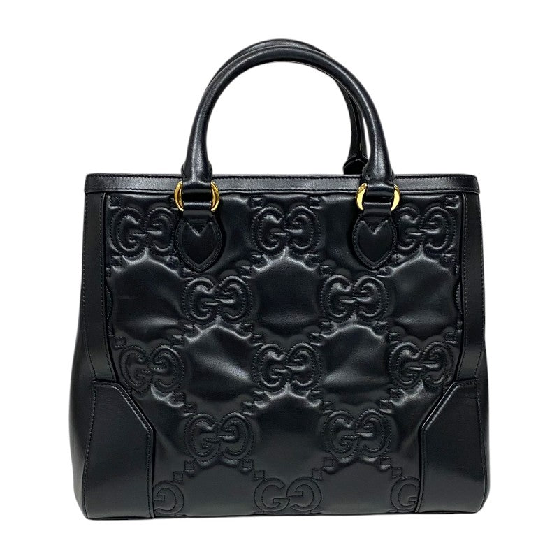 グッチ GUCCI GGマトラッセ 2WAY トートバッグ 728236 ブラック ゴールド金具 GGマトラッセレザー レディース ハンドバッグ ショルダーバッグ