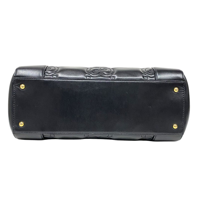 グッチ GUCCI GGマトラッセ 2WAY トートバッグ 728236 ブラック ゴールド金具 GGマトラッセレザー レディース ハンドバッグ ショルダーバッグ