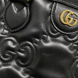 グッチ GUCCI GGマトラッセ 2WAY トートバッグ 728236 ブラック ゴールド金具 GGマトラッセレザー レディース ハンドバッグ ショルダーバッグ