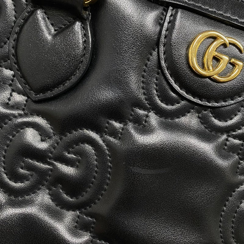 グッチ GUCCI GGマトラッセ 2WAY トートバッグ 728236 ブラック ゴールド金具 GGマトラッセレザー レディース ハンドバッグ ショルダーバッグ