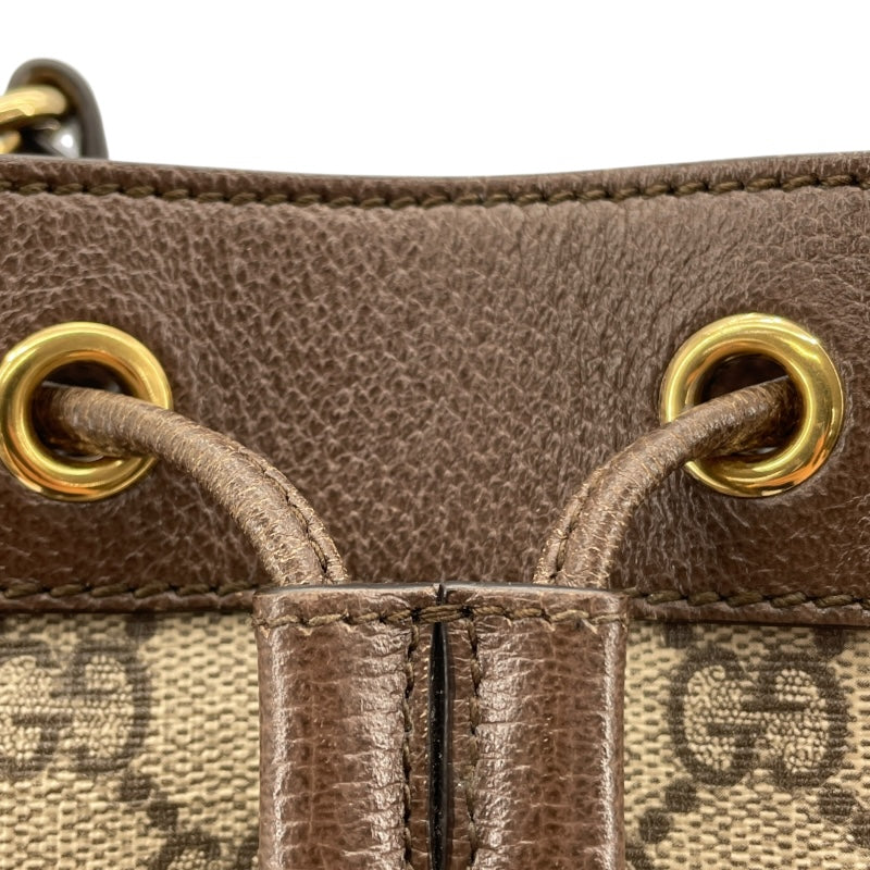 グッチ GUCCI GGスプリームミニバケットバッグ 550620 ブラウン GGスプリームキャンバス レディース ショルダーバッグ