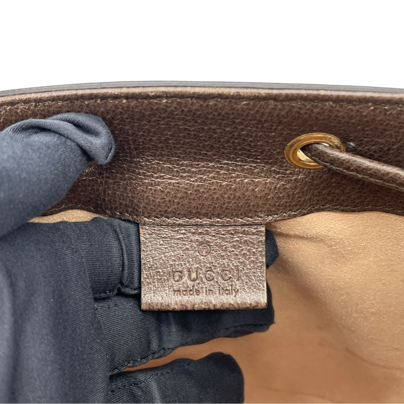 グッチ GUCCI GGスプリームミニバケットバッグ 550620 ブラウン GGスプリームキャンバス レディース ショルダーバッグ