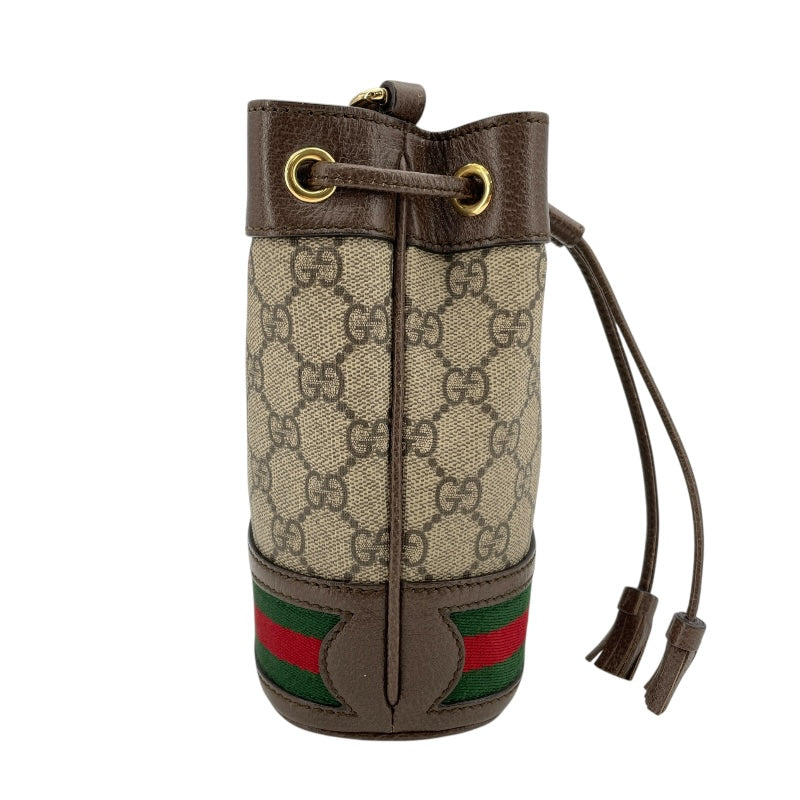 グッチ GUCCI GGスプリームミニバケットバッグ 550620 ブラウン GGスプリームキャンバス レディース ショルダーバッグ